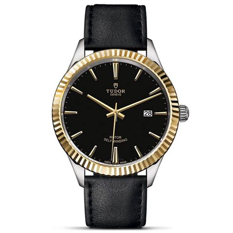 Tudor Style Black Dial Men's Watch 12513